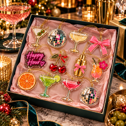 Cocktail Advent Calendar 2026, 24 Day Christmas Countdown, Cocktail Lover Ornaments, Girls Night Holiday Gift, Martini Happy Hour Decor
