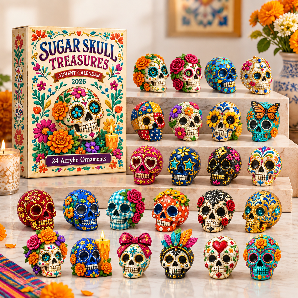 24 Days of Sugar Skull Treasures Advent Calendar