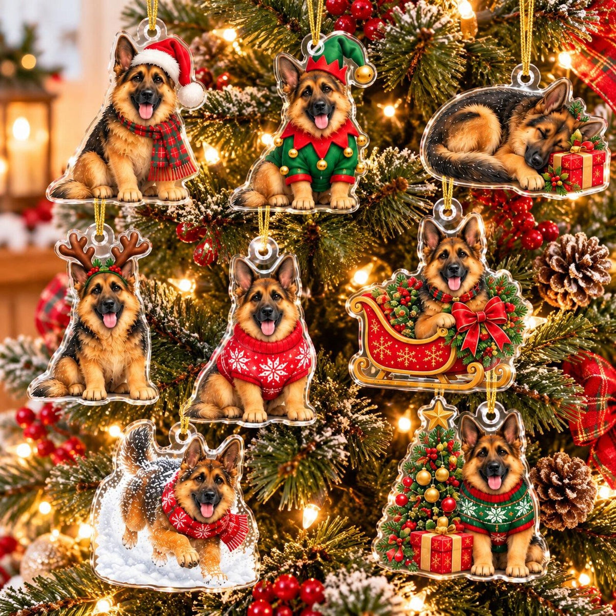Personalized German Shepherd Advent Calendar 2026, Christmas Dog Blind Box, 24 Day Holiday Countdown
