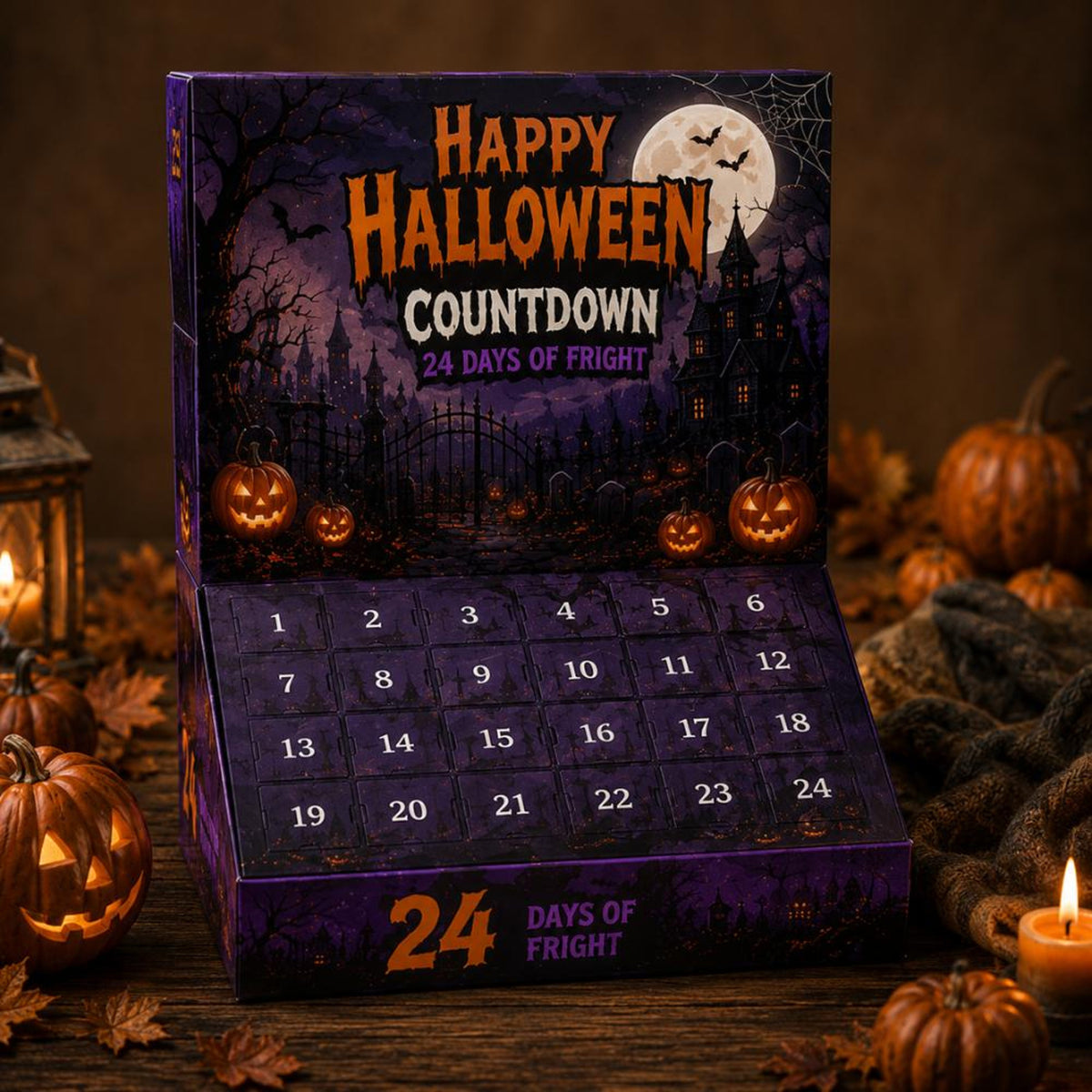 Halloween Advent Calendar 2026, 24 Day Blind Box, Mystery Box, Resin Figurines, Halloween Countdown Box, Spooky Collectibles, Halloween Gift
