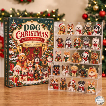 Mixed Breed Dog Advent Calendar 2026 | 24 Day Christmas Countdown with Personalized 2D Ornament