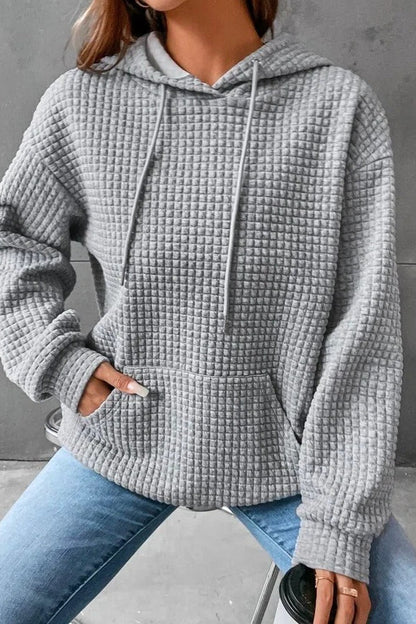Waffle Texture Hoodie