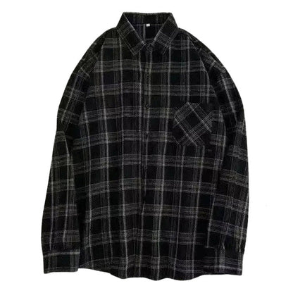 Casual Friday Aesthetic Plaid Shirt