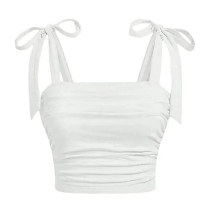 Soft Girl Bow Ties Top