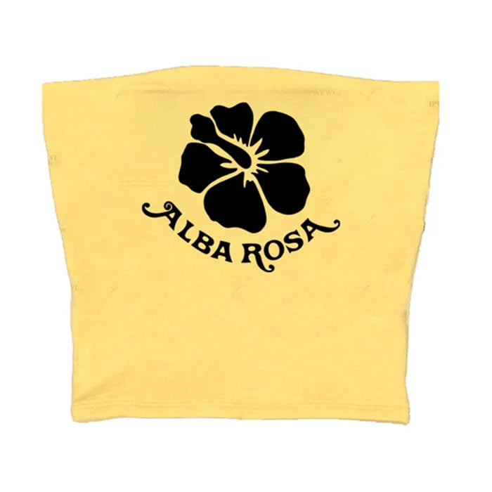 Y2K Alba Rosa Aesthetic Tube Top