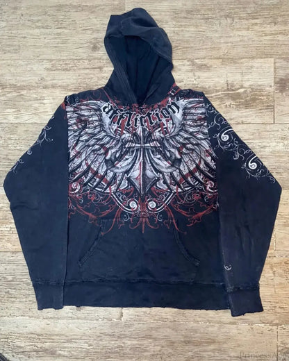 Angel Wing Functional Pleat Hoodie