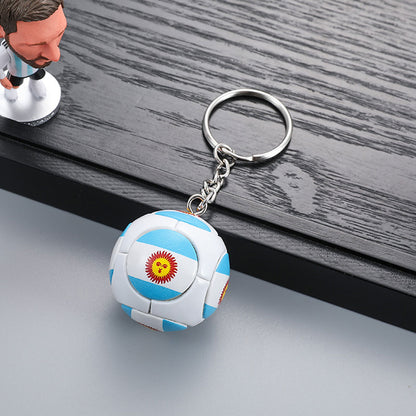 World Cup 2026 Football National Flag Keychains