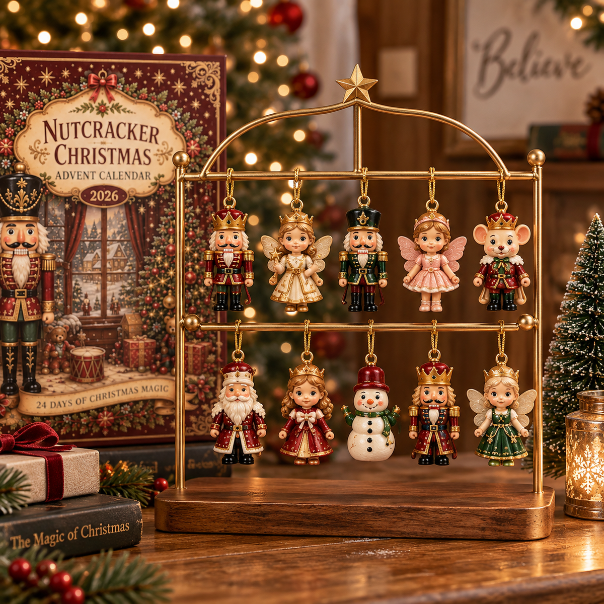 Nutcracker Christmas Advent Calendar, 24 Day Countdown, Holiday Countdown Gift, Winter Decor, Family Activity, Gift 2026, Holiday Magic