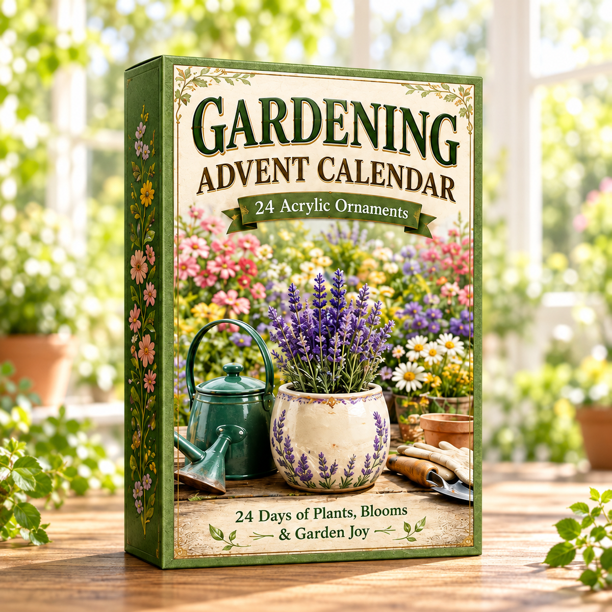 Gardening Plants Advent Calendar 2026 - 24-Day Festive Countdown, Acrylic Charms Blind Box - Gift For Gardening Lovers