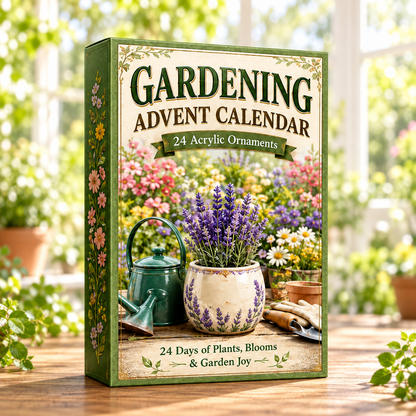 Gardening Plants Advent Calendar 2026 - 24-Day Festive Countdown, Acrylic Charms Blind Box - Gift For Gardening Lovers