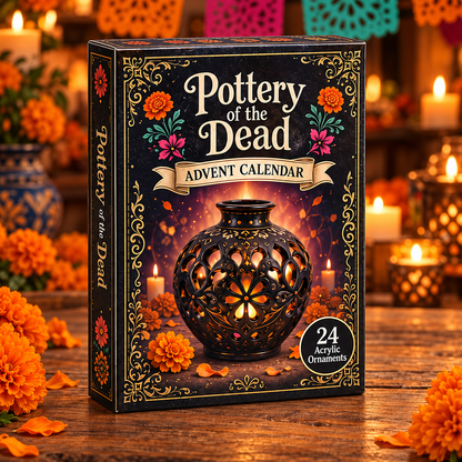 Pottery of the Dead Advent Calendar 2026 - 24-Day Festive Countdown, Acrylic Charms Blind Box - Gift For Family & Friends
