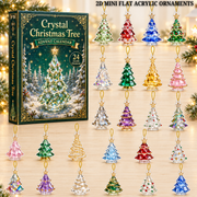 Crystal Effect Christmas Tree Advent Calendar 2026 - 24-Day Festive Countdown, Acrylic Charms Blind Box - Gift For Christmas