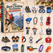 Rock Climbing Accessories Advent Calendar 2026 - 24-Day Festive Countdown, Acrylic Charms Blind Box - Gift For Climbing Lovers