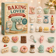 24-Day Festive Countdown, Acrylic Charms Blind Box - Gift For Baking Lovers
