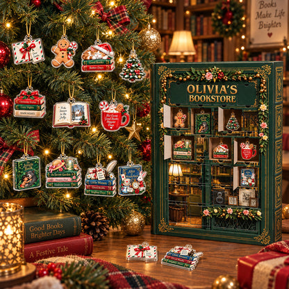 Book Lovers Advent Calendar 2026 - 24 Day Spirits Countdown, Acrylic Charms Blind Box - Gift For Family