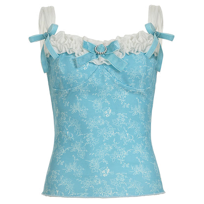 Baroque Style Satin Bustier Top