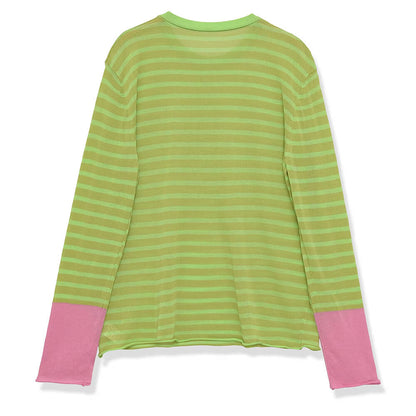 Never Basic Striped Long Sleeve Top