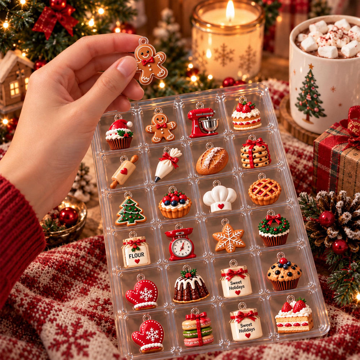 Personalized Christmas Baking Advent Calendar 2026, Custom Name Holiday Countdown