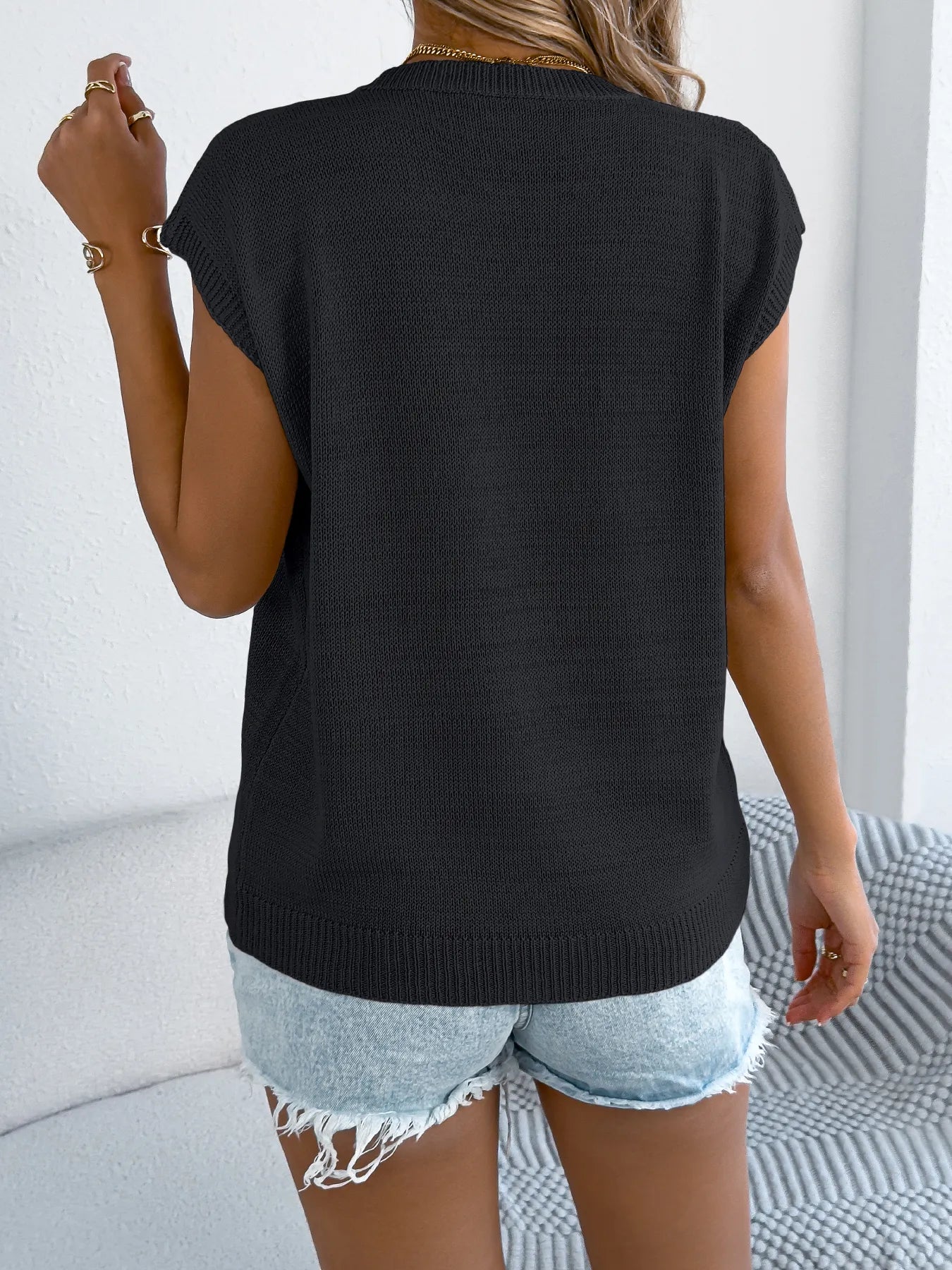 Color Block Heart Loose Knit Valentine's Sweater Top
