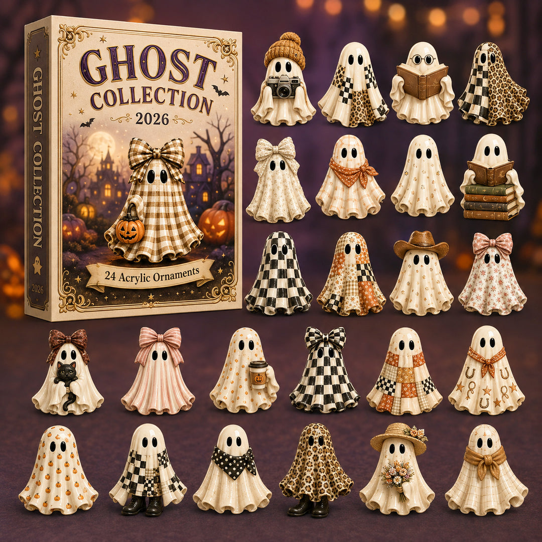 Ghost Collection Advent Calendar 2026 - 24-Day Festive Countdown, Acrylic Charms Blind Box - Gift For Family & Friends