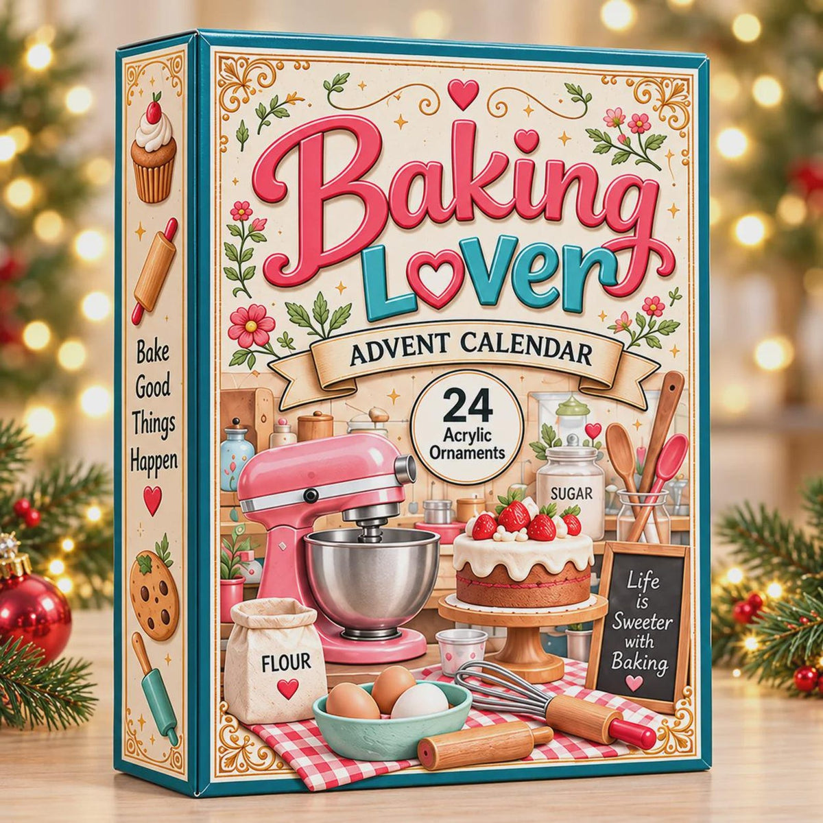 Baking Lover Advent Calendar 2026 - 24-Day Festive Countdown, Acrylic Charms Blind Box - Gift For Baking Lovers