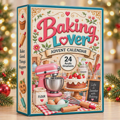 Baking Lover Advent Calendar 2026 - 24-Day Festive Countdown, Acrylic Charms Blind Box - Gift For Baking Lovers