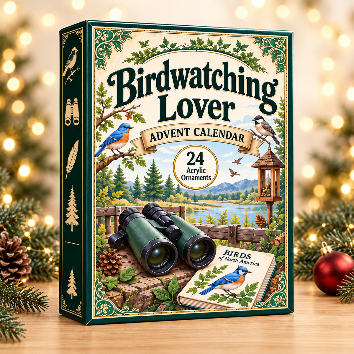 Birdwatching Lover Advent Calendar 2026 - 24-Day Festive Countdown, Acrylic Charms Blind Box - Gift For Outdoor Hobby Lovers