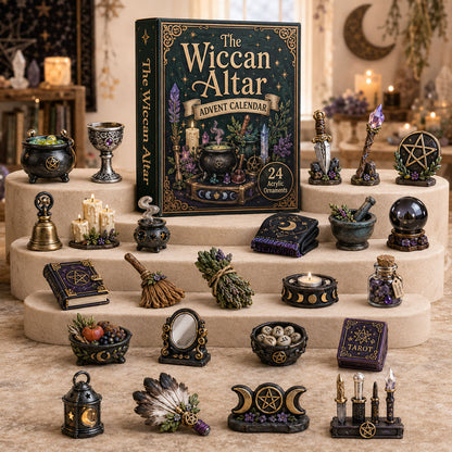 The Wiccan Altar Advent Calendar 2026 - 24-Day Festive Countdown, Acrylic Charms Blind Box - Gift For Witching Lovers