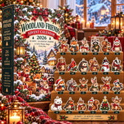 Woodland Friends Advent Calendar 2026, 24 Days of Winter Animal Acrylic Ornaments, Cute Christmas Countdown Gift for Nature Lovers