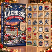Lacrosse Advent Calendar 2026, 24 Day Christmas Countdown, Lacrosse Player Gift, Sports Team Acrylic Ornaments, Holiday Gift Set