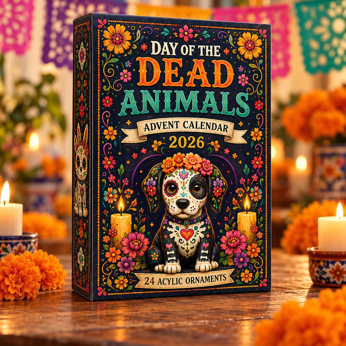kull Animals Advent Calendar 2026 - 24-Day Festive Countdown, Acrylic Charms Blind Box - Gift For Family & Friends