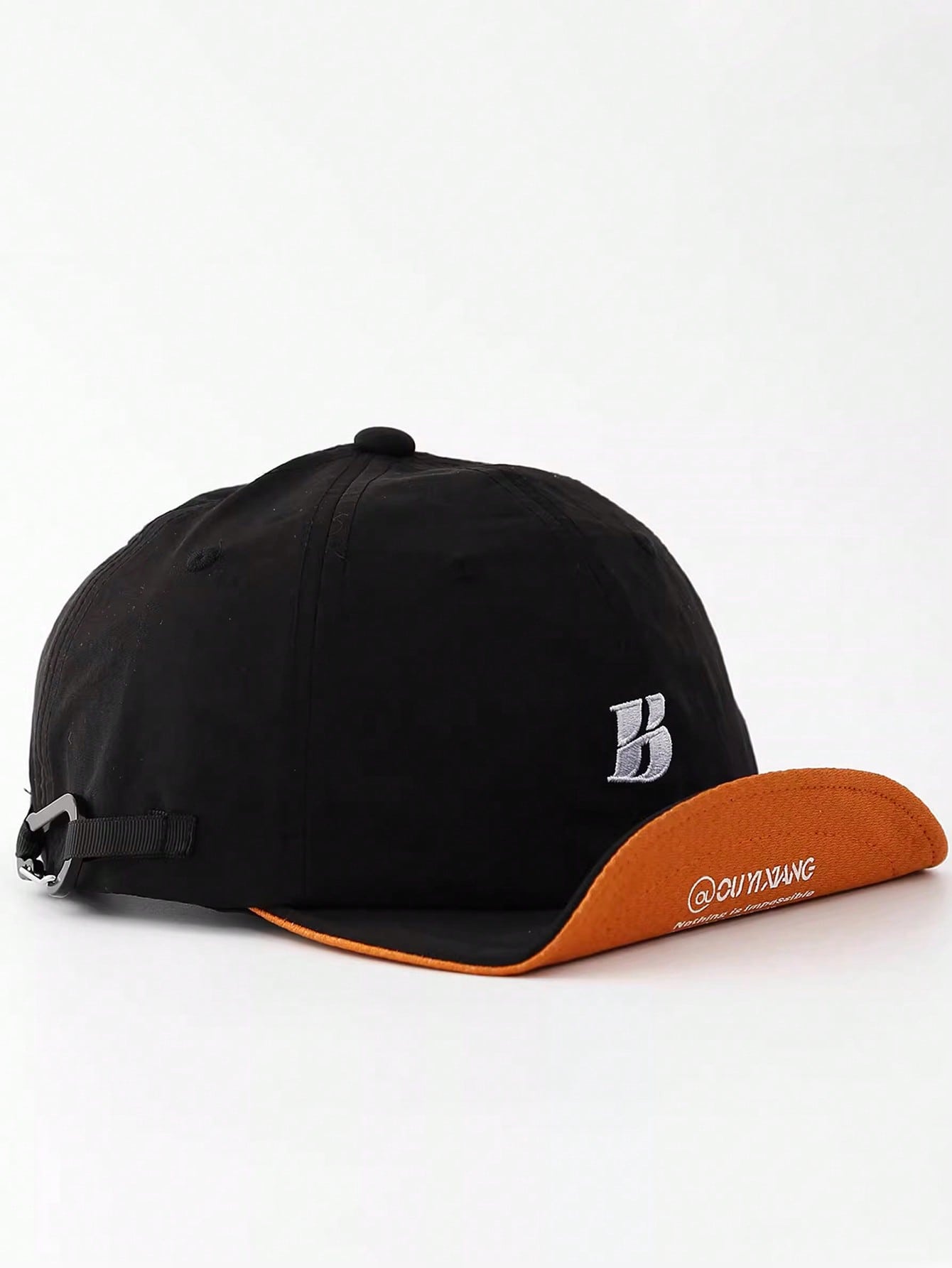 BREITER Soft Brim Letter Embroidery Baseball Cap