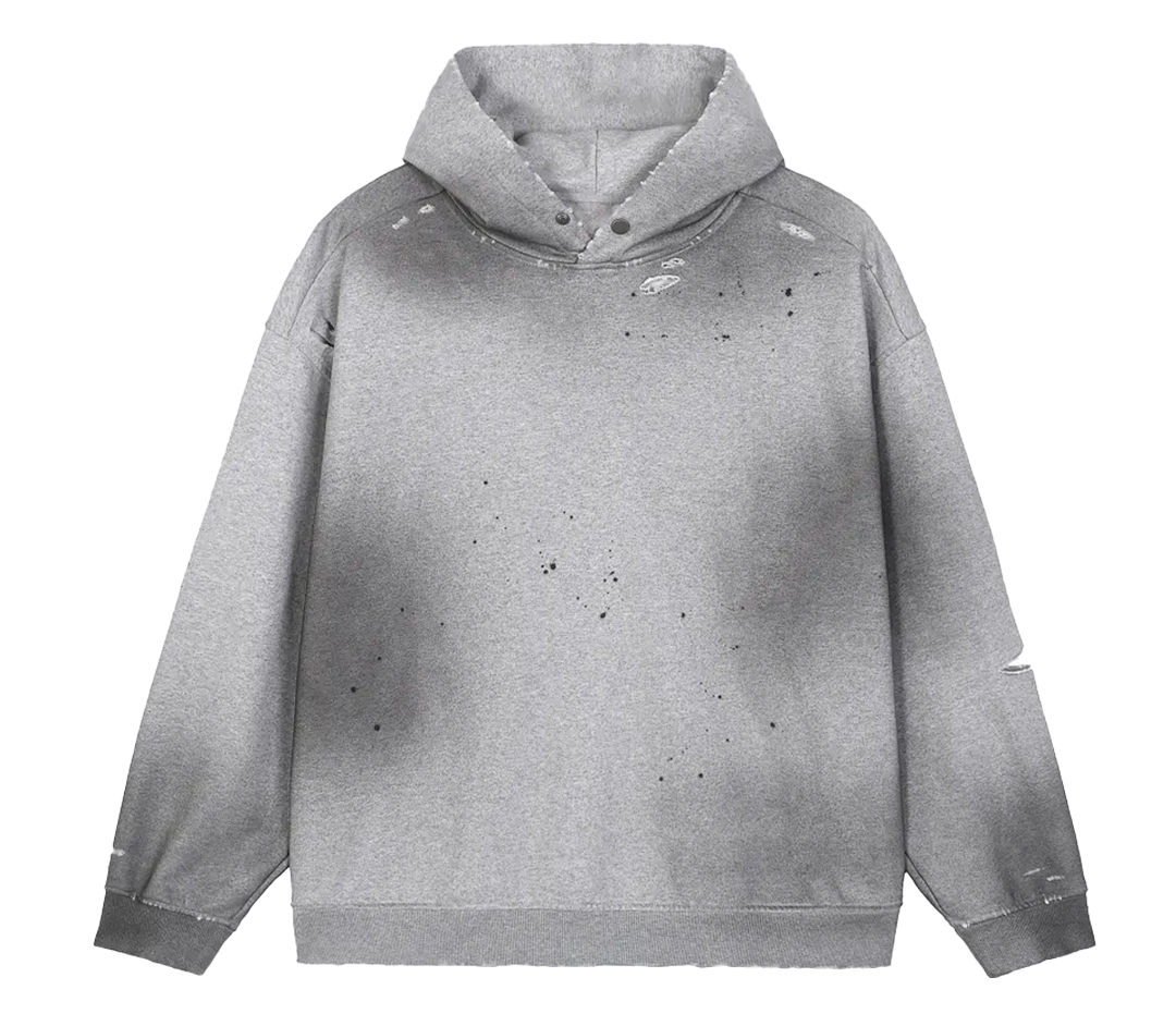 Blank Faded Distress Hoodie
