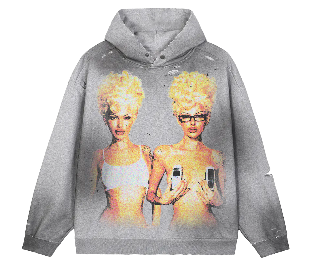 Blondes Faded Distress Hoodie