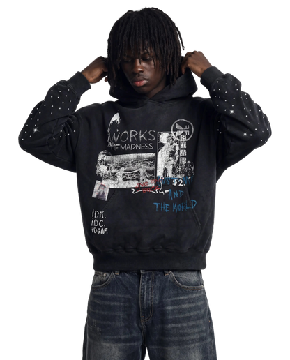 Saint & Sinners Rhinestone Hoodie