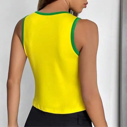 Brazil Sleeveless Crop Top