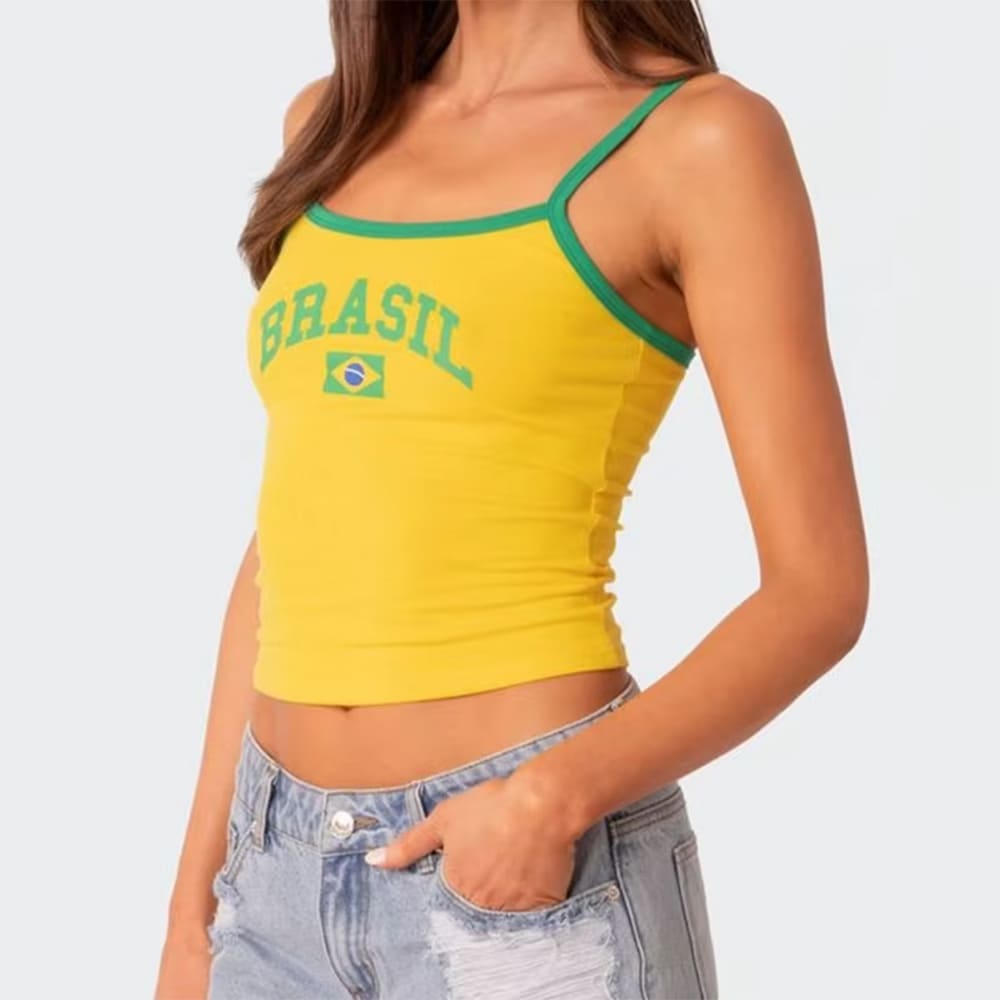 Brazil Yellow Tank Top
