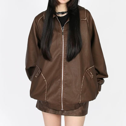 Caught A Crush Collar Bomber Jacket