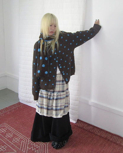 Coffee Break Polka Dot Cardigan