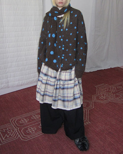 Coffee Break Polka Dot Cardigan