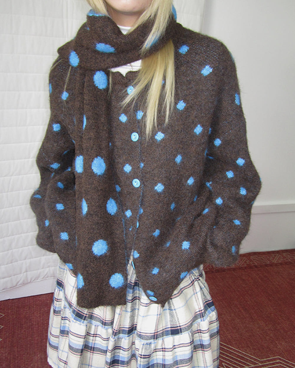 Coffee Break Polka Dot Cardigan