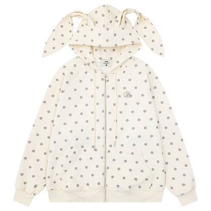Bunny Polka Dot Hoodie Pants Co-ord