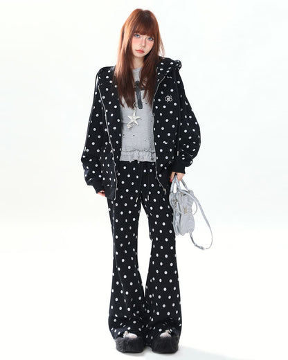 Bunny Polka Dot Hoodie Pants Co-ord