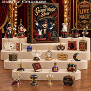 The Grand Magic Show Advent Calendar 2026 - 24-Day Festive Countdown, Acrylic Charms Blind Box - Gift For Magic Lovers