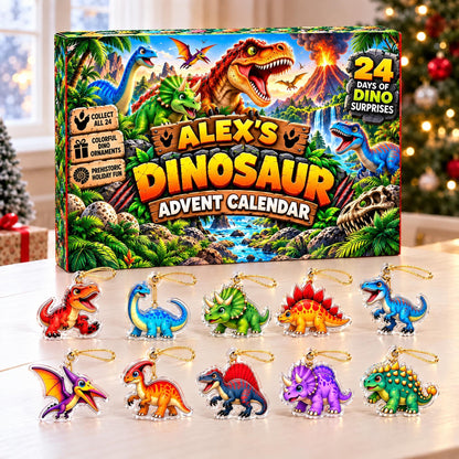24 Days of Dino-Mite Christmas - Personalized Christmas Advent Calendar