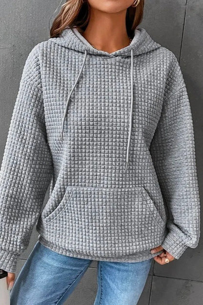 Waffle Texture Hoodie