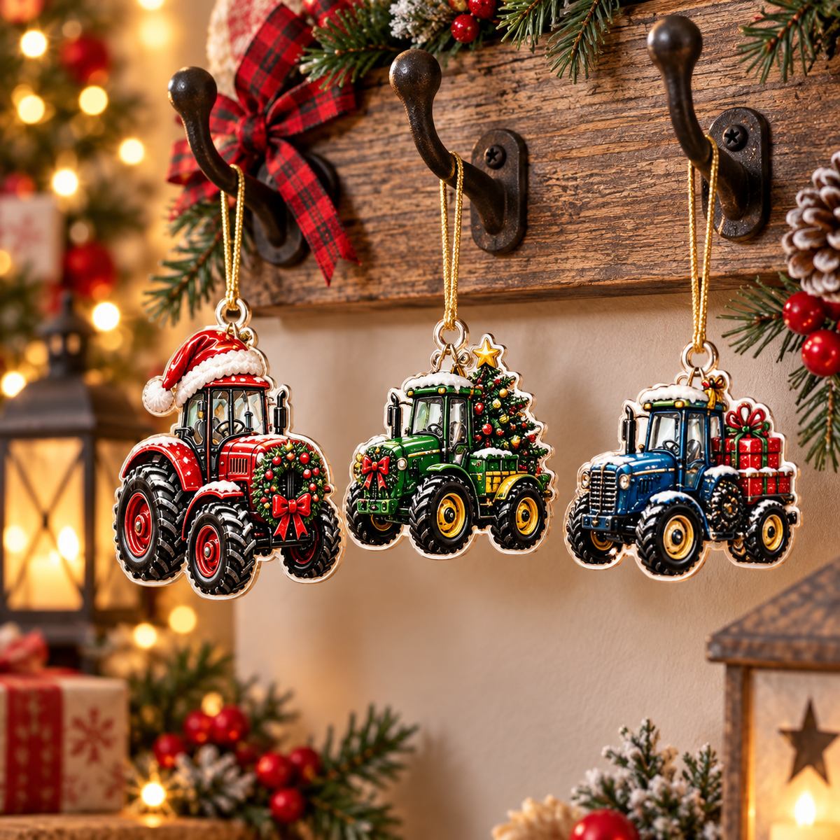 Christmas Tractors Advent Calendar 2026, 24 Days of Farm Machinery Surprises, Holiday Countdown Gift for Kids and Tractor Fans