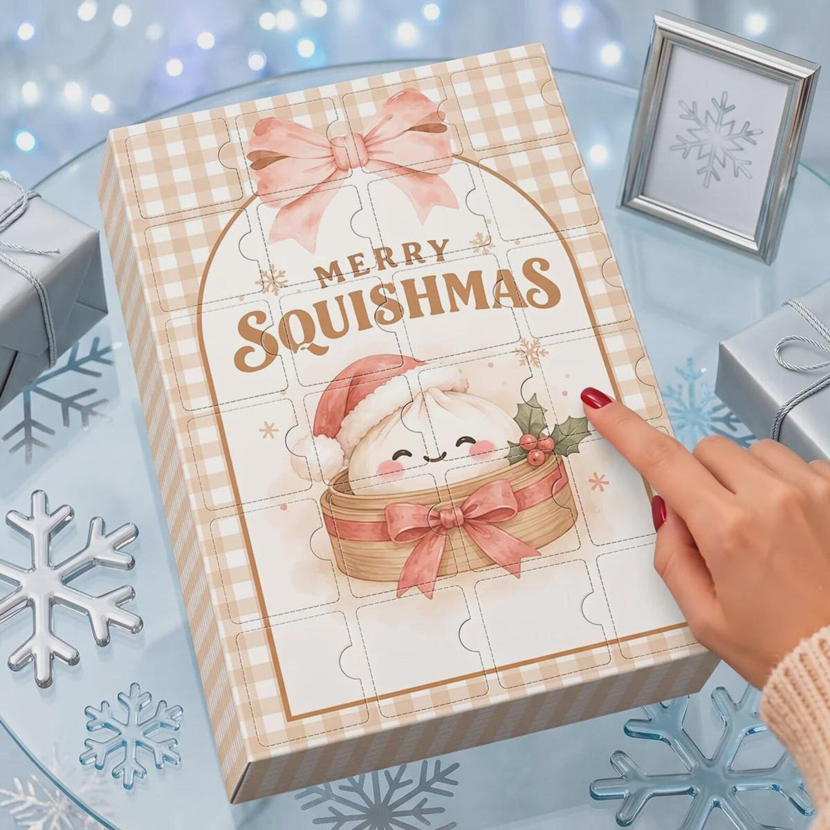 Dumpling Squishy Hunter Christmas Advent Calendar 2026 - 24 Day Spirits Countdown, Acrylic Charms Blind Box - Gift For Family