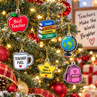 Personalized Teacher Advent Calendar 2026, Custom Teacher Blind Box, 24 Day Christmas Countdown with Teacher Tokens, Xmas Countdown Gifts