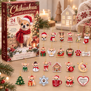 Chihuahua Advent Calendar – 24 Days Of Mini Acrylic Dog Ornaments, Christmas Countdown Calendar For Chihuahua Lovers, Cute Pet Holiday Gift & Christmas Tree Decor
